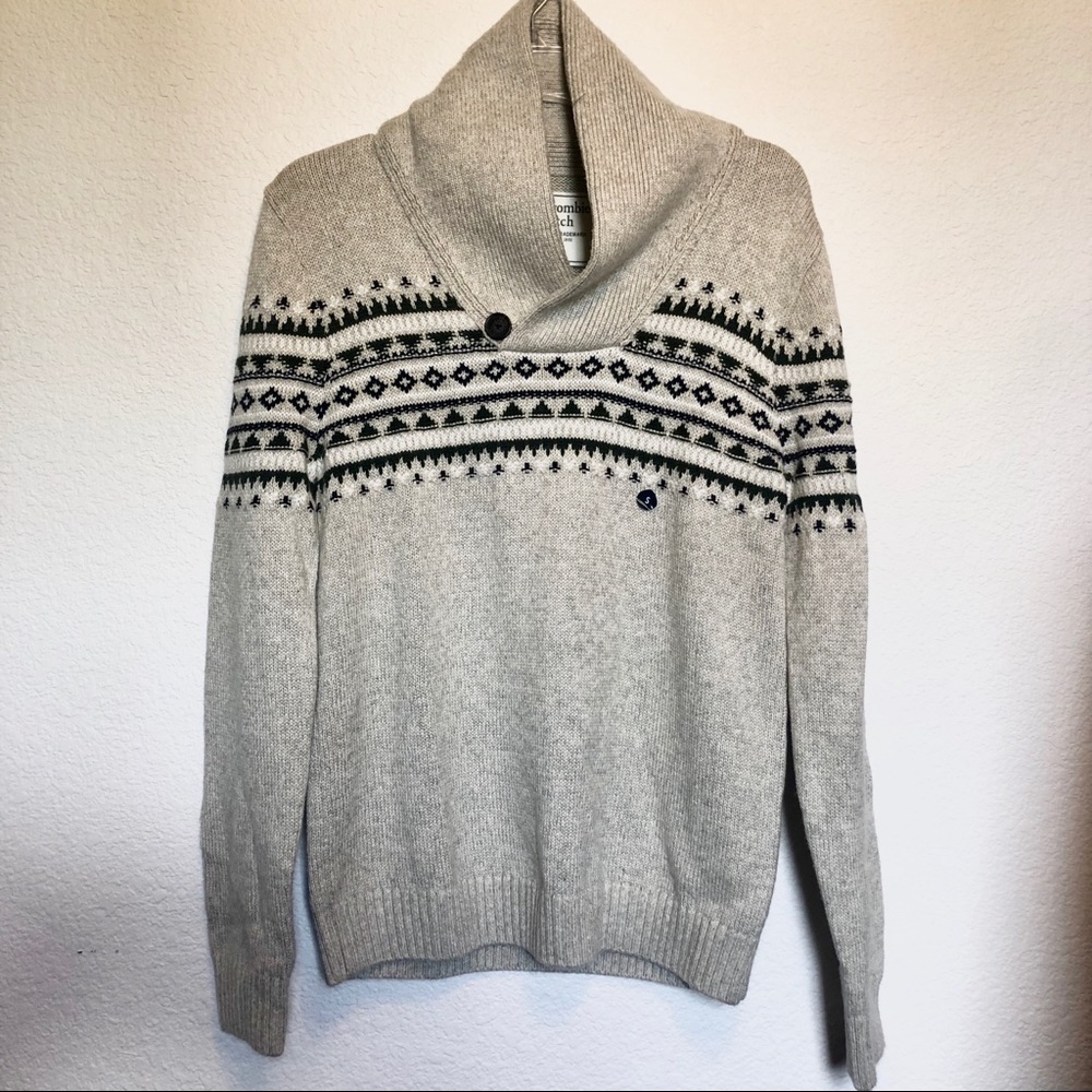 ⬇️NWT Abercrombie &Fitch Shawl Cowl Collar Sweater - Picture 5 of 8